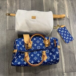 Louis Vuitton Blue Monogram Speedy P9 40